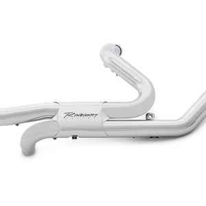 Slimline Duals Header with Baffles for Harley Touring – Rinehart