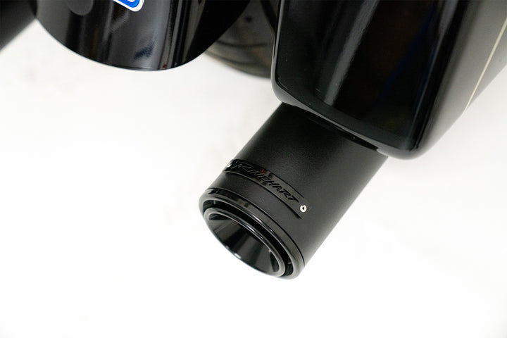 Slimline Duals System with Slip-On Mufflers for Harley Touring