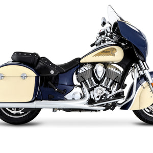 4 SLIP-ON EXHAUST FOR INDIAN BLACK WITH BLACK END CAPS (PURSUIT 4 SLIP-ON EXHAUST FOR INDIAN BLACK WITH BLACK END CAPS (PURSUIT
