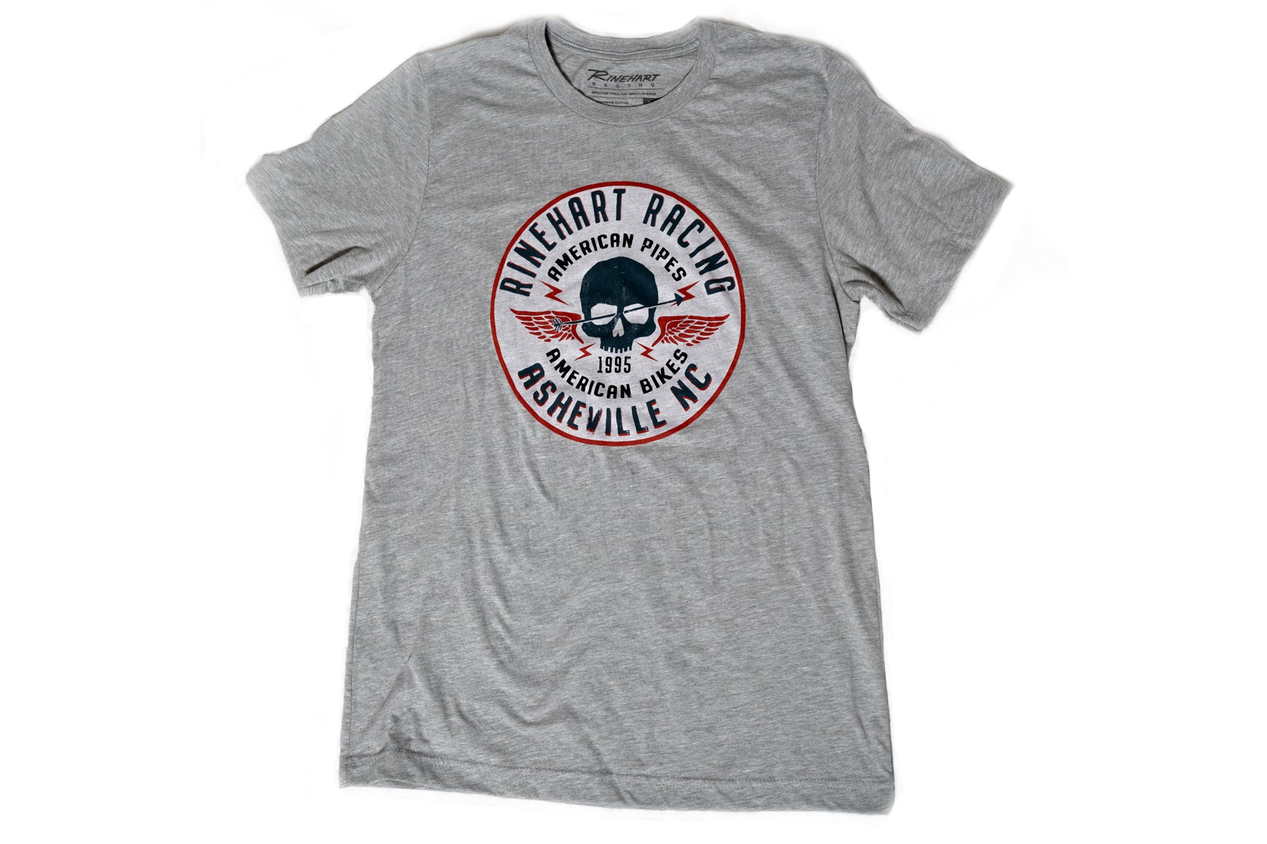 Men's Gray Skull T-Shirt